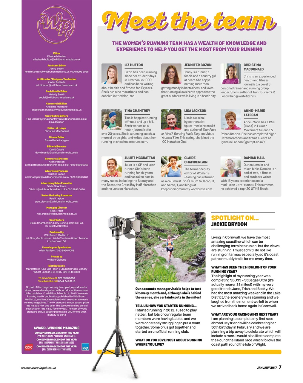 Women’s Running Preview Pages