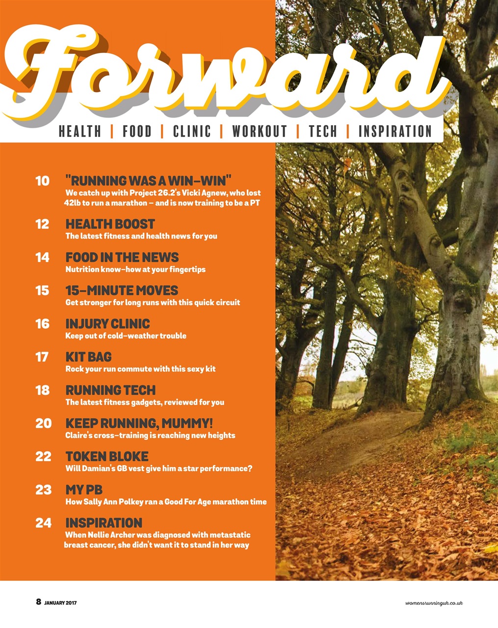 Women’s Running Preview Pages