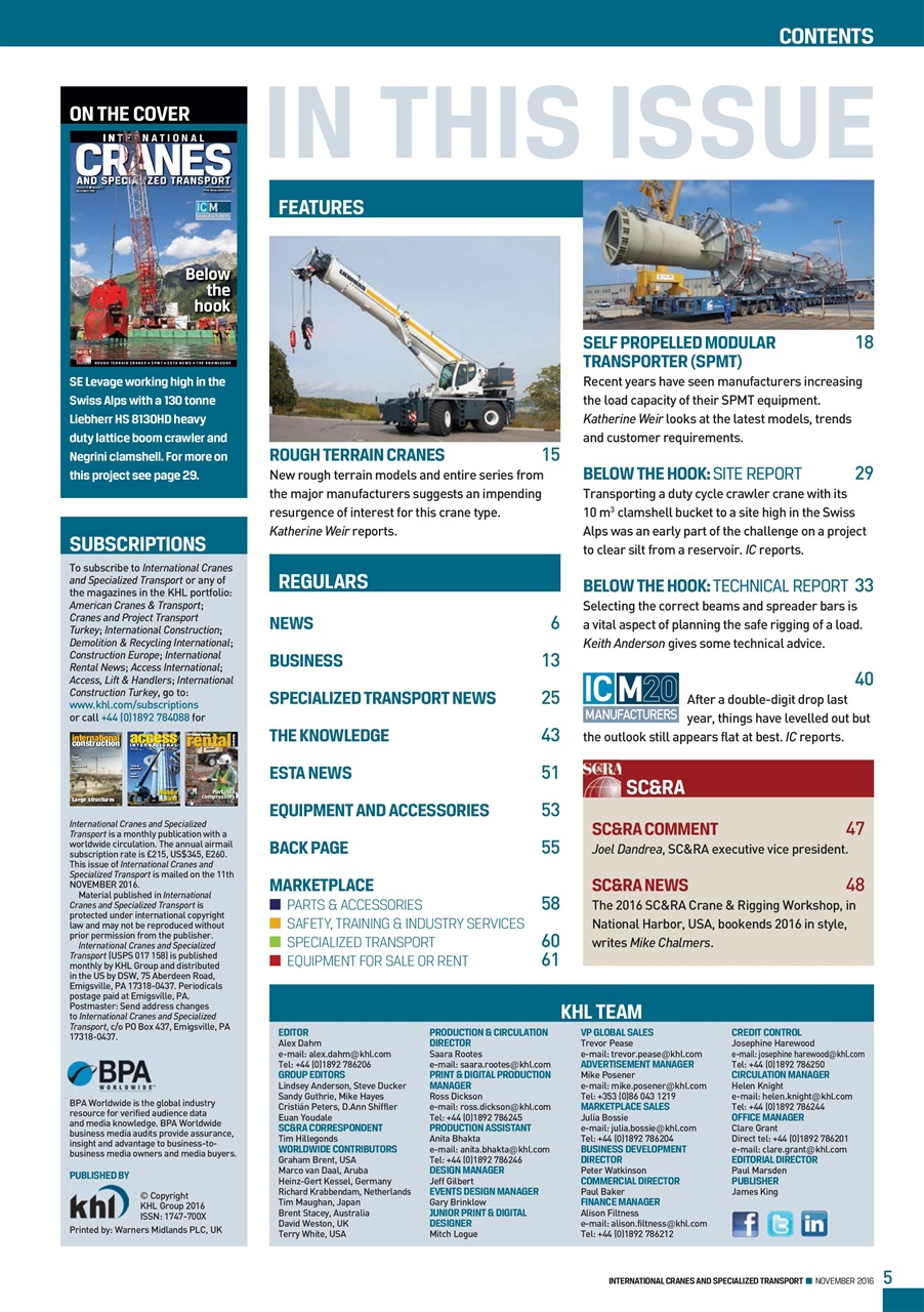 Int. Cranes and Specialized Transp Preview Pages