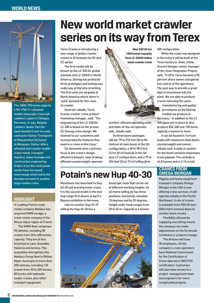 Int. Cranes and Specialized Transp Preview Pages