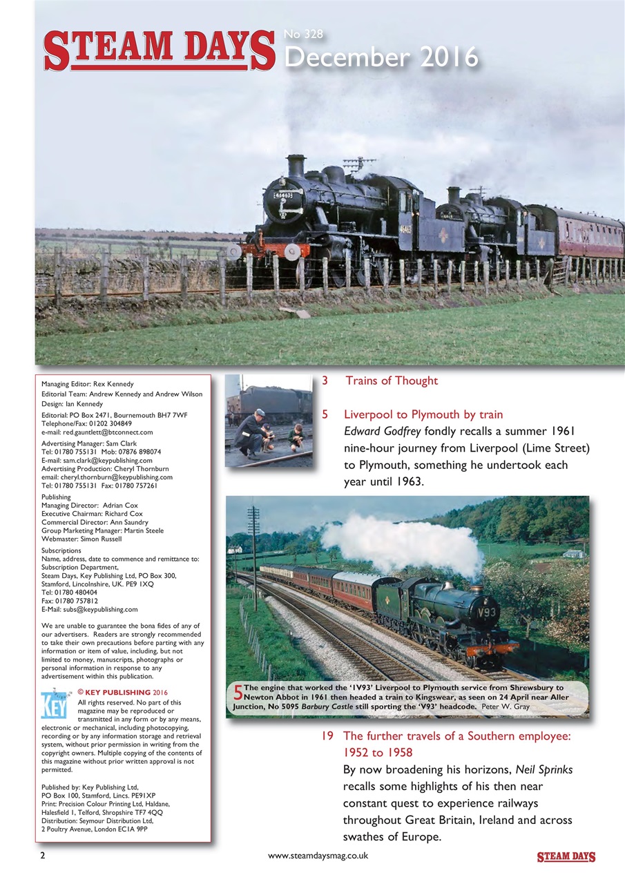 Steam Days Preview Pages