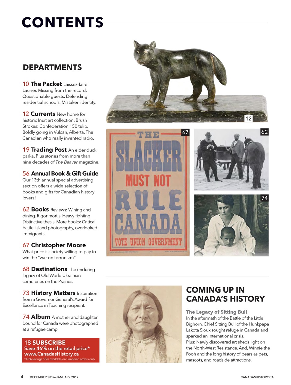 Canada's History Preview Pages