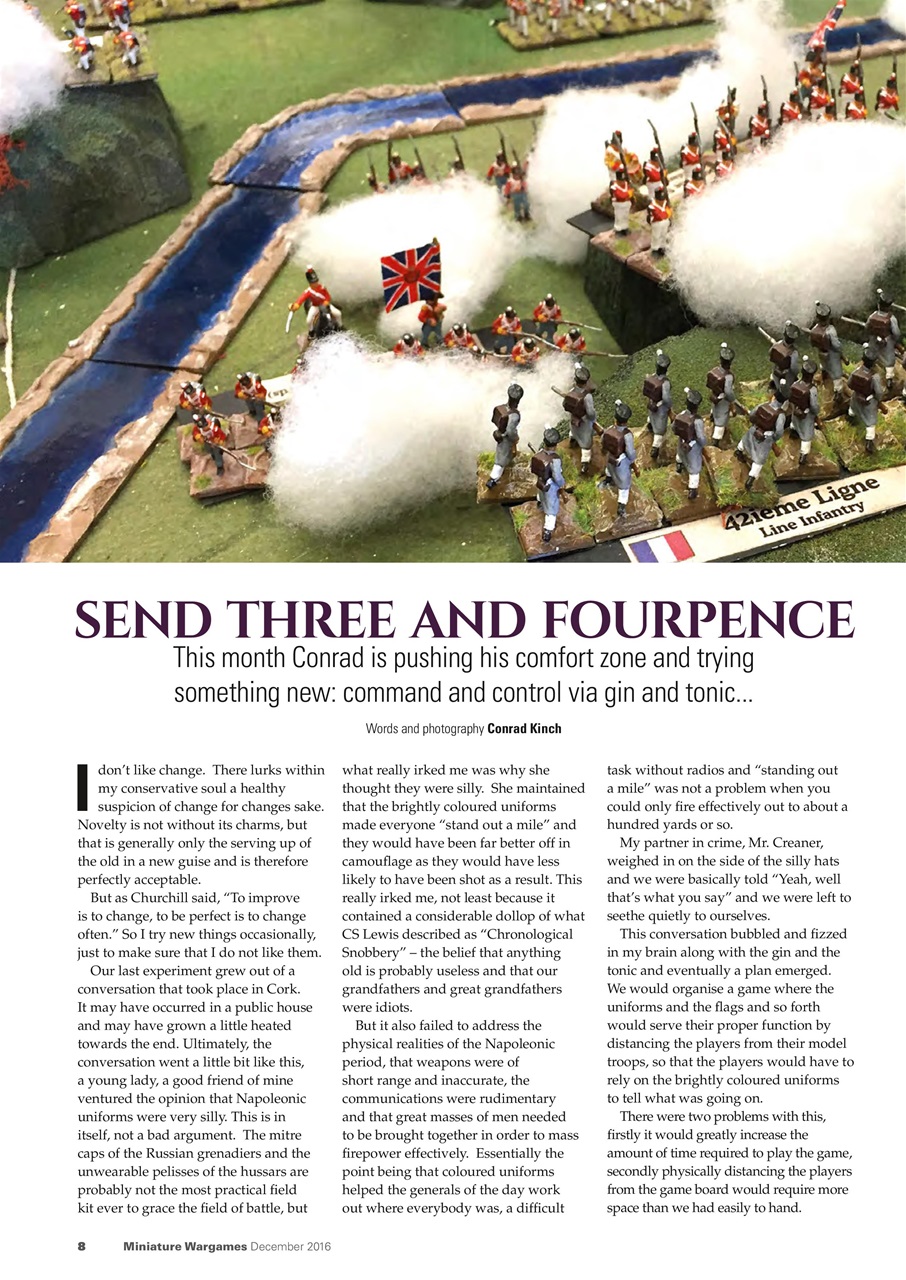 Miniature Wargames Preview Pages