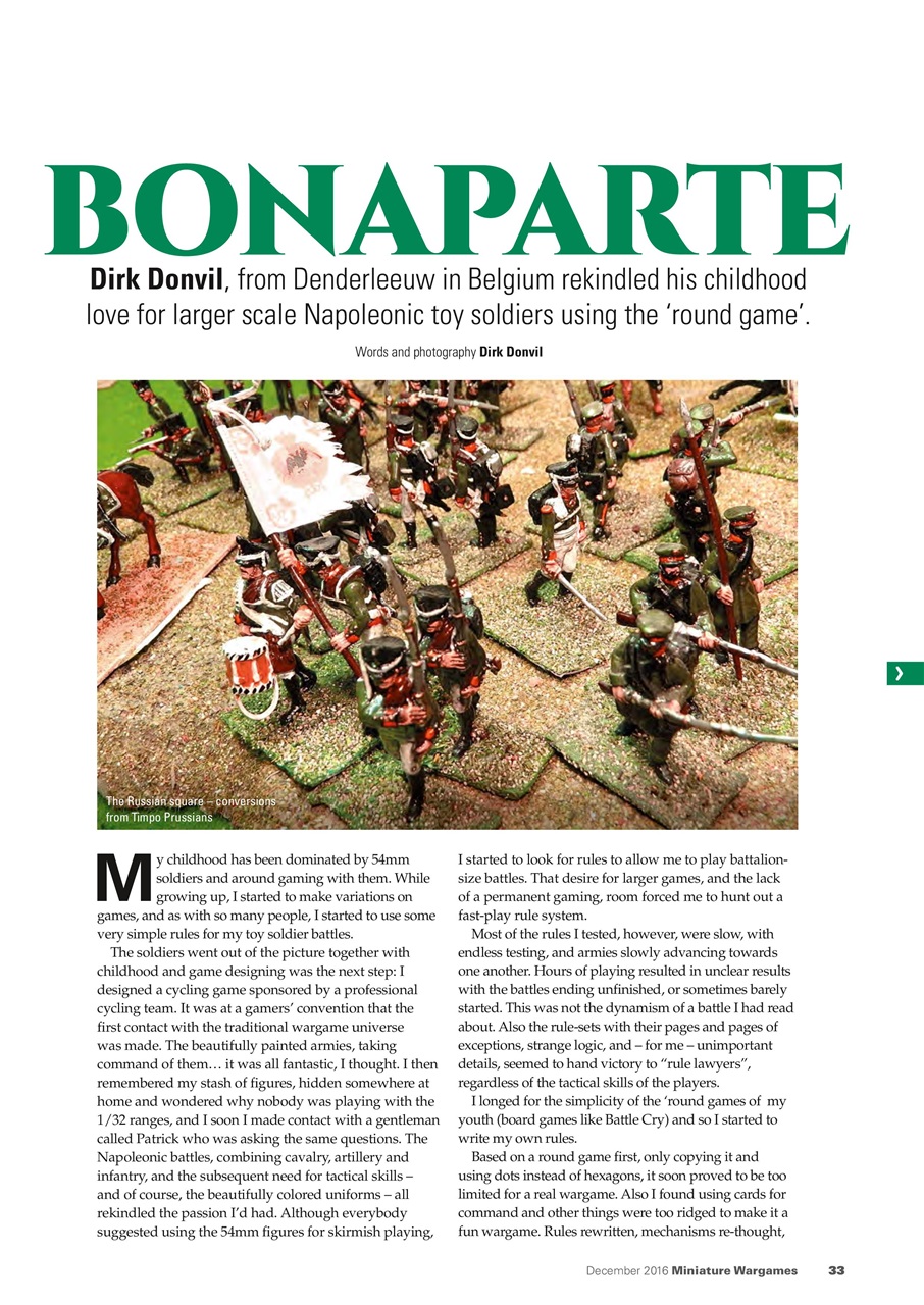 Miniature Wargames Preview Pages