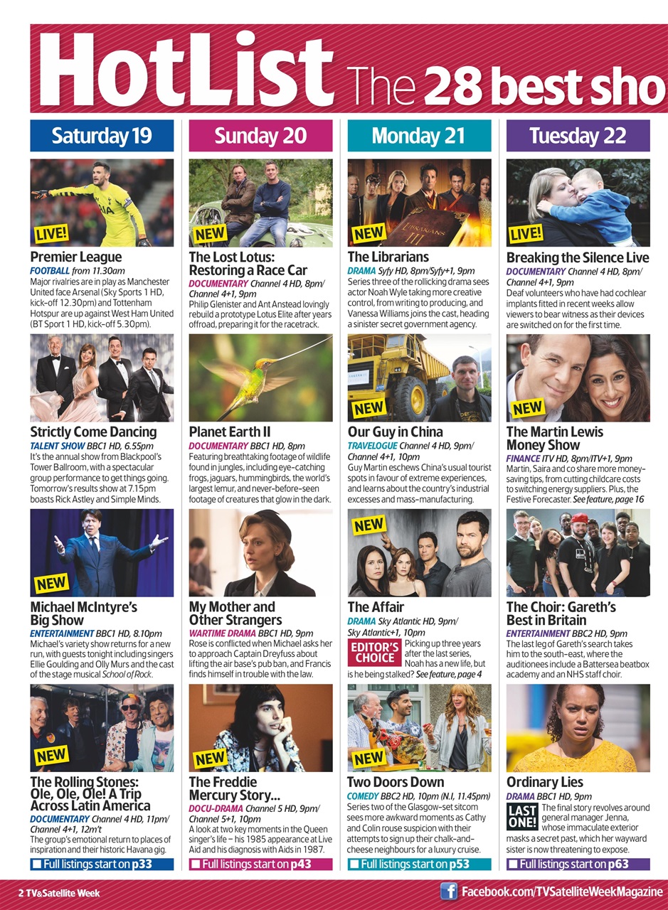 TV & Satellite Week Preview Pages
