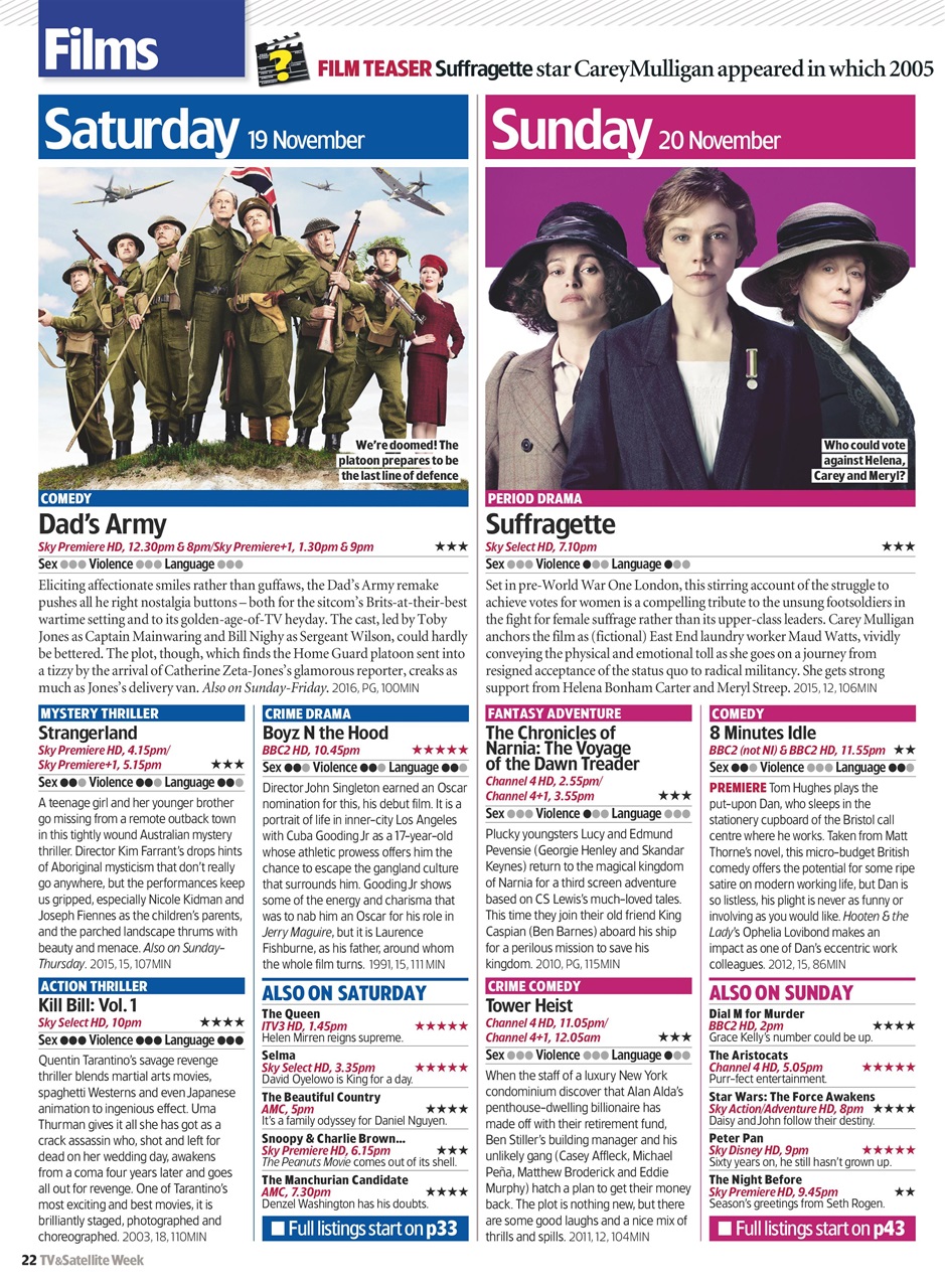 TV & Satellite Week Preview Pages