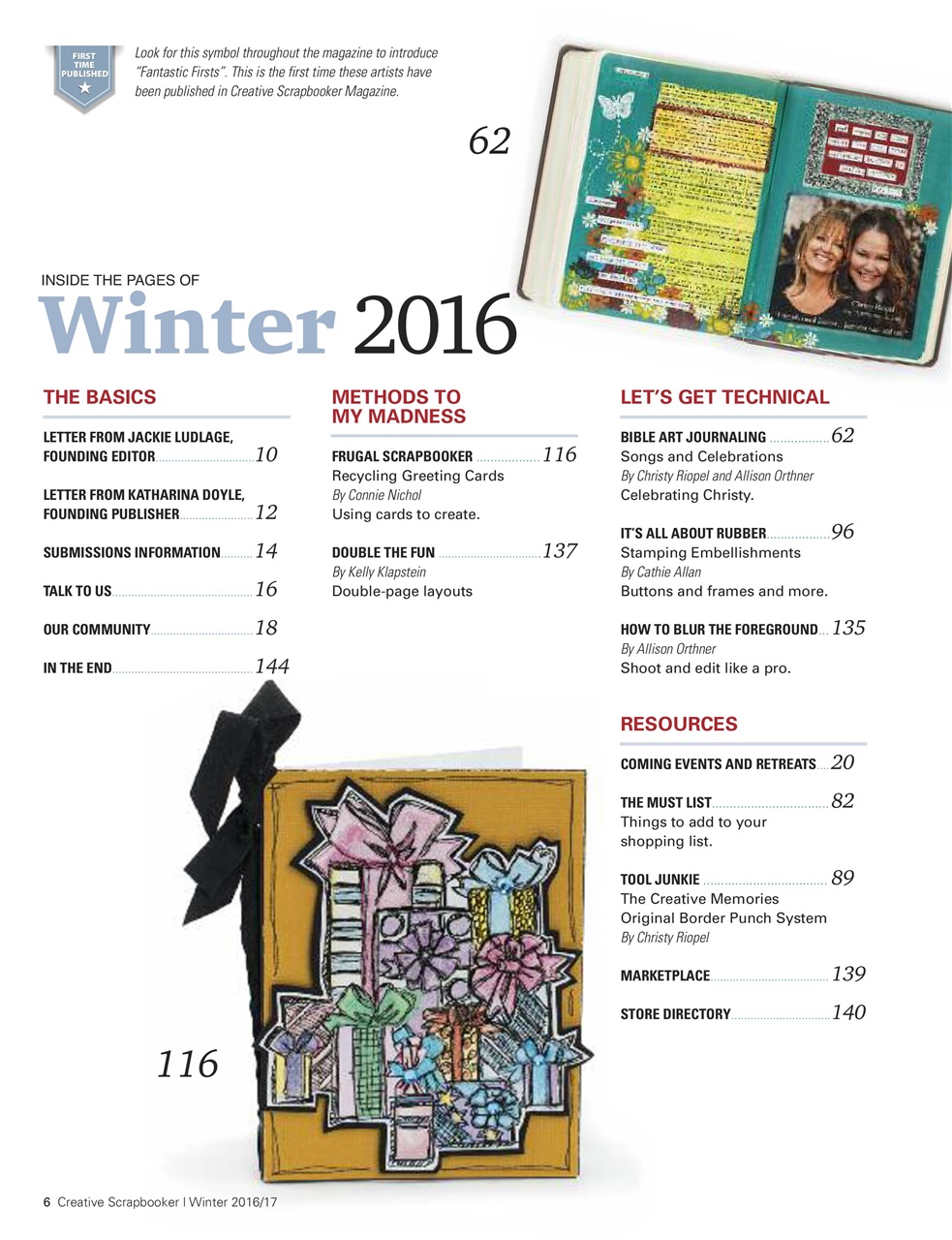 Creative Scrapbooker Preview Pages