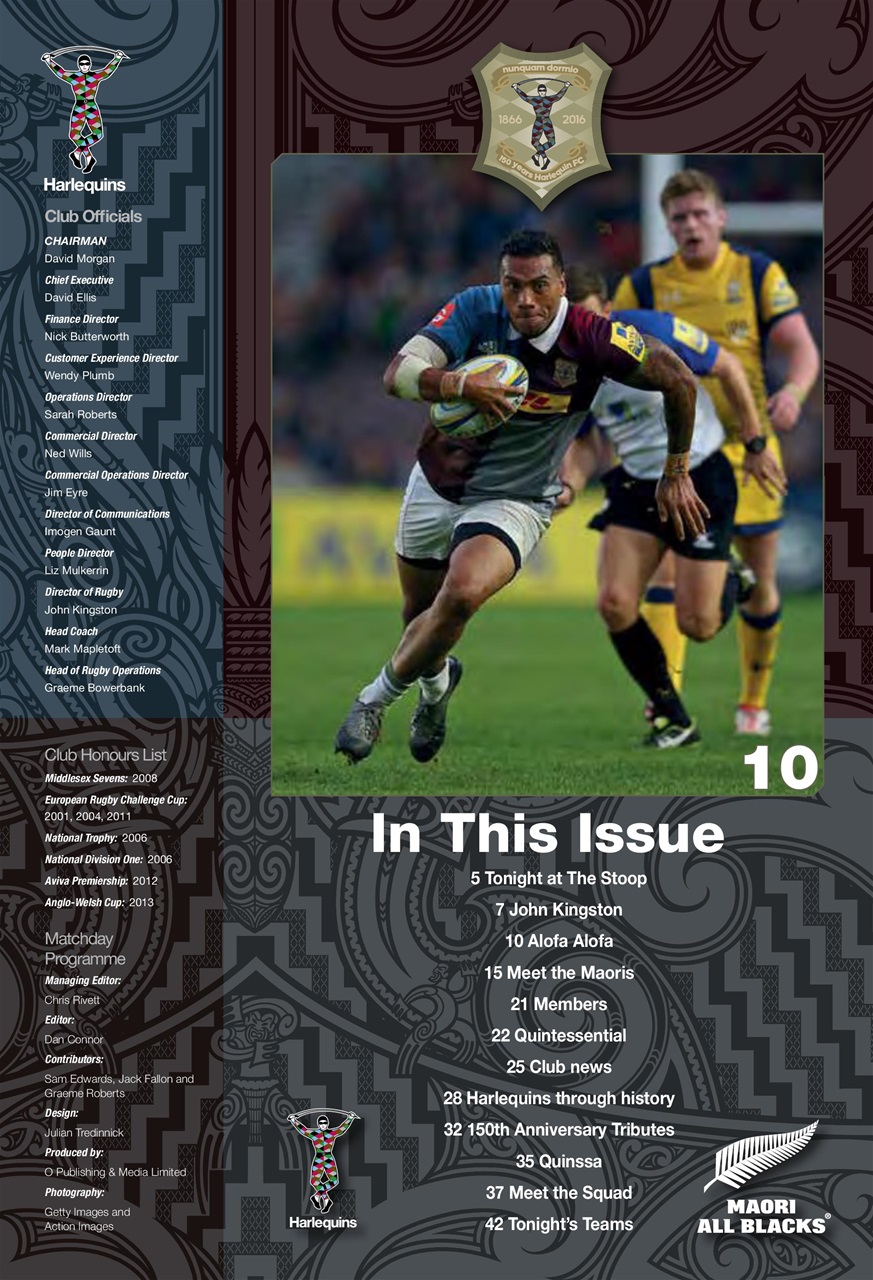 Harlequins Preview Pages