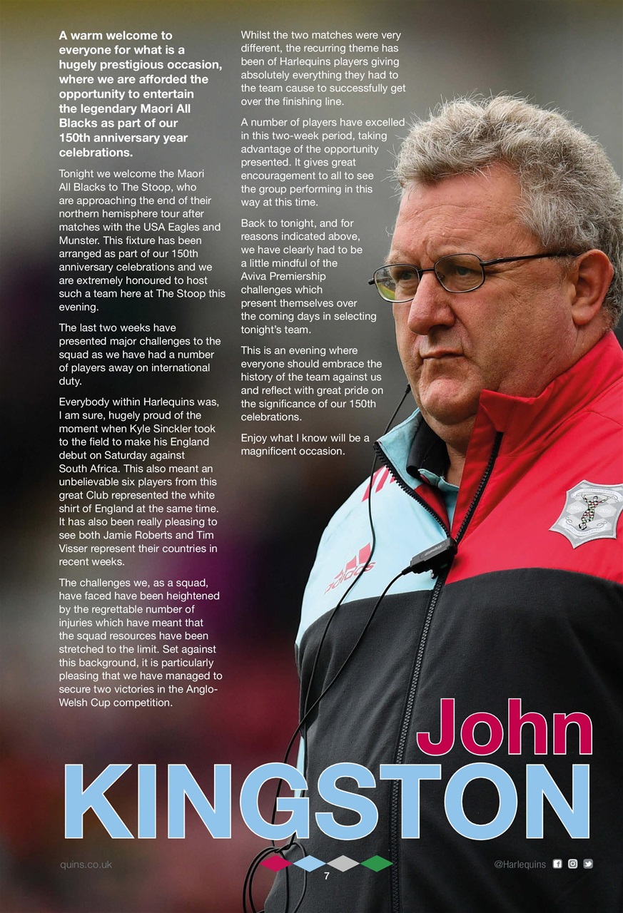 Harlequins Preview Pages