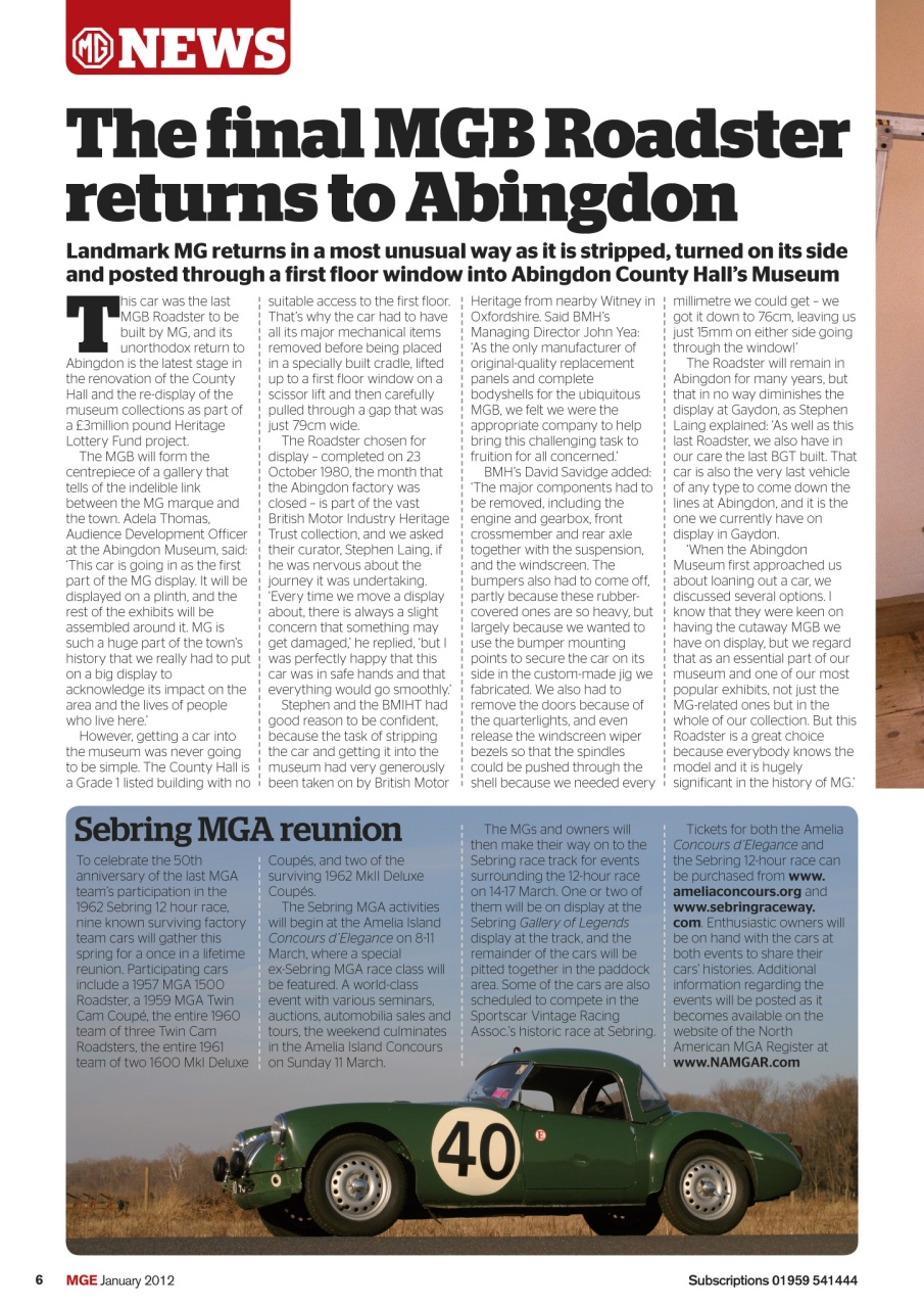 MG Enthusiast Preview Pages