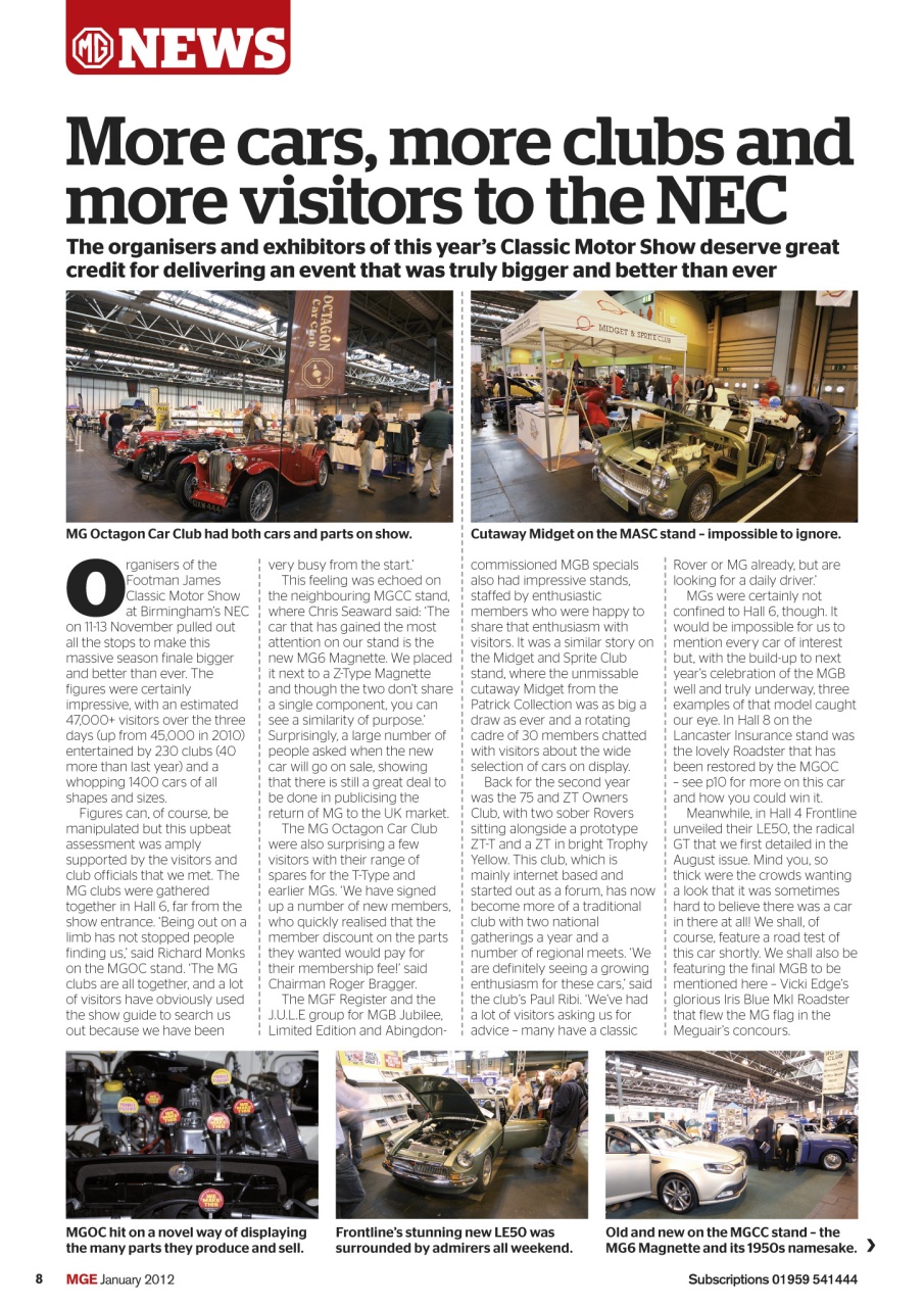 MG Enthusiast Preview Pages