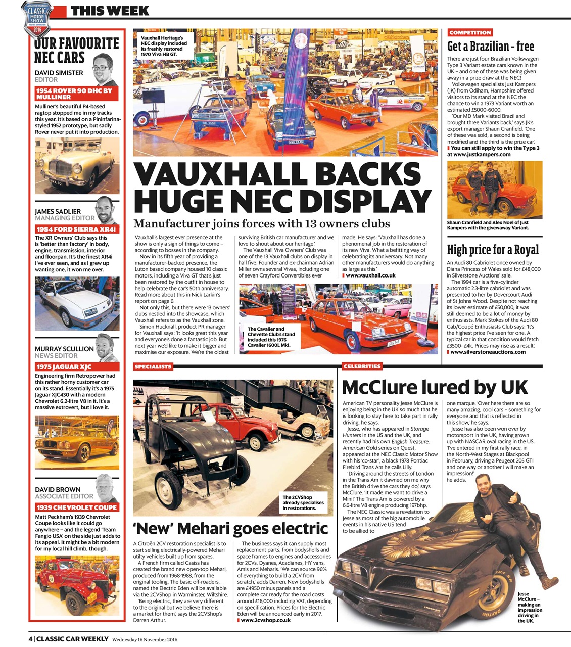 Classic Car Weekly Preview Pages