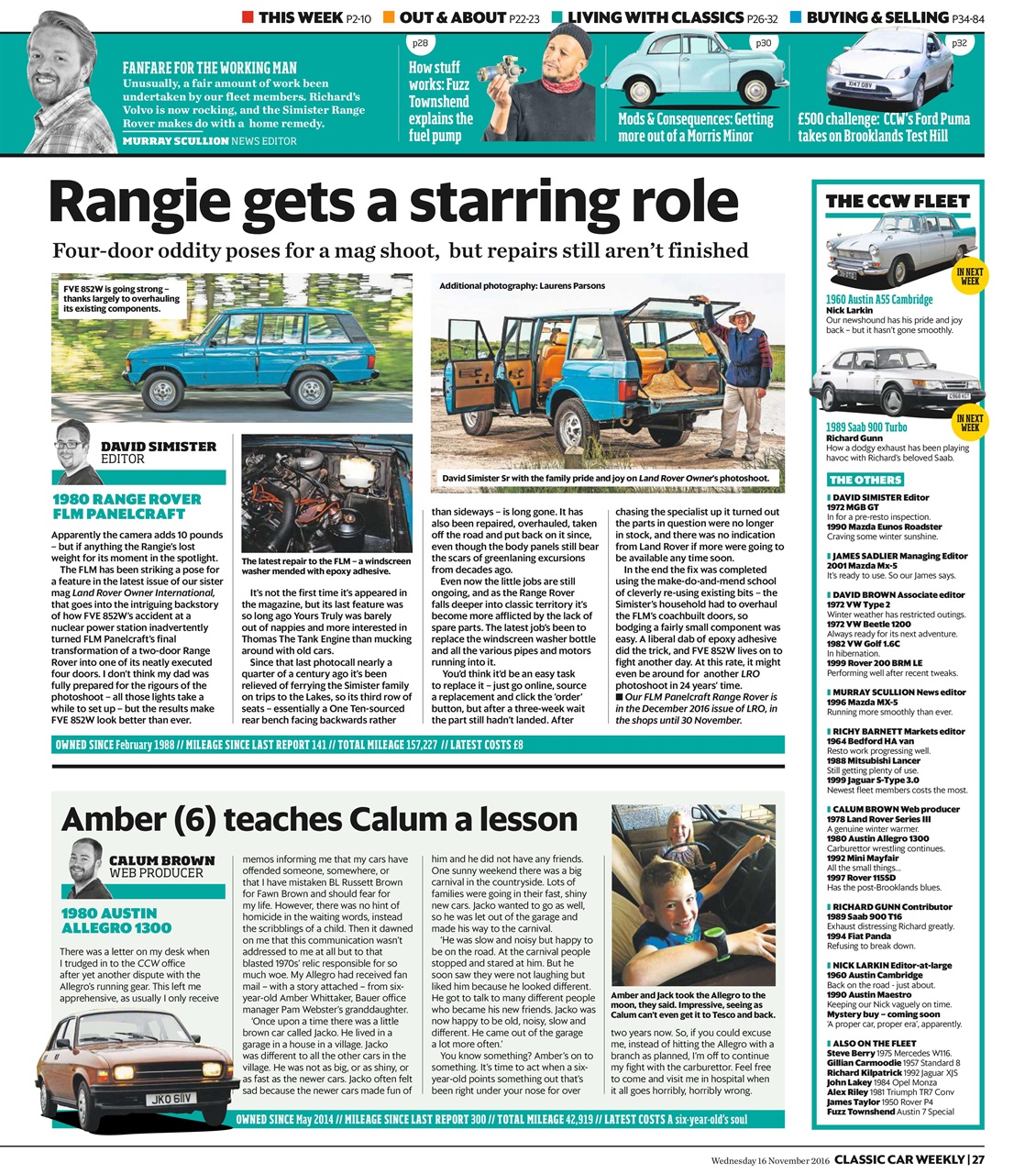 Classic Car Weekly Preview Pages