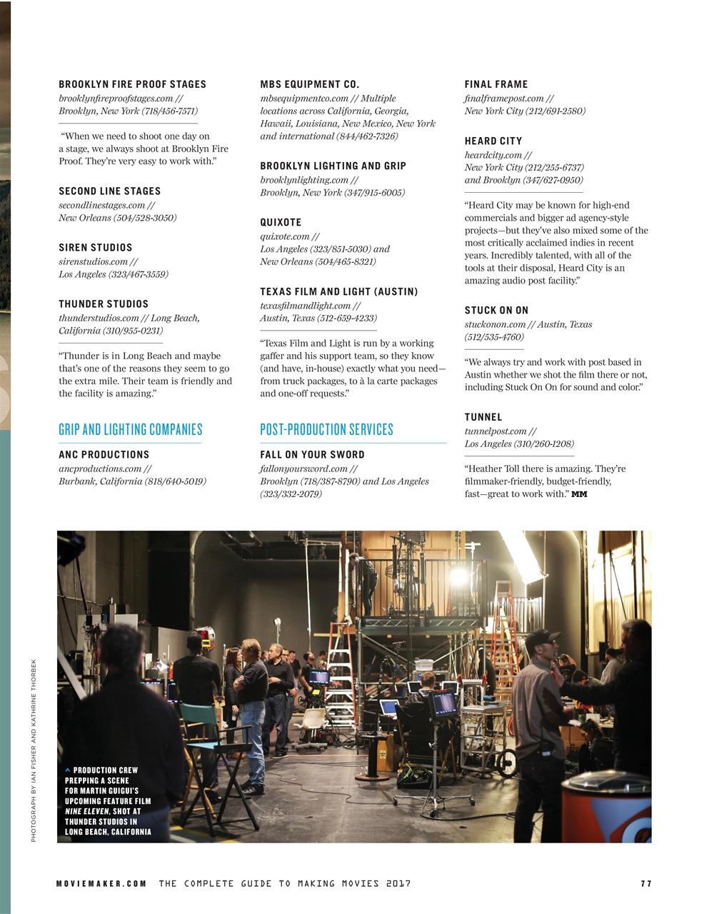 MovieMaker Magazine Preview Pages