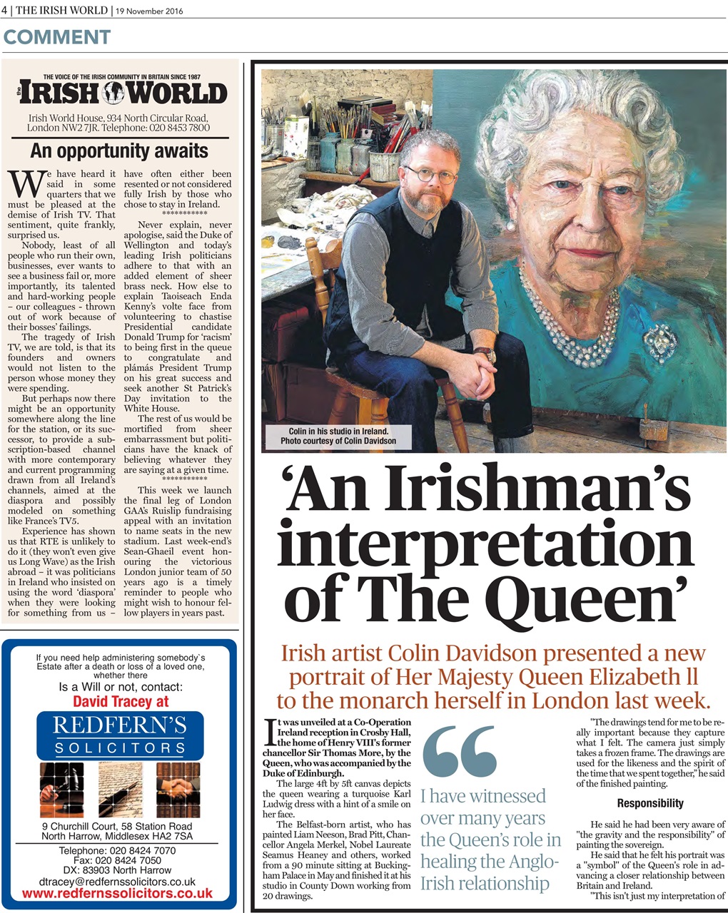 Irish World Preview Pages