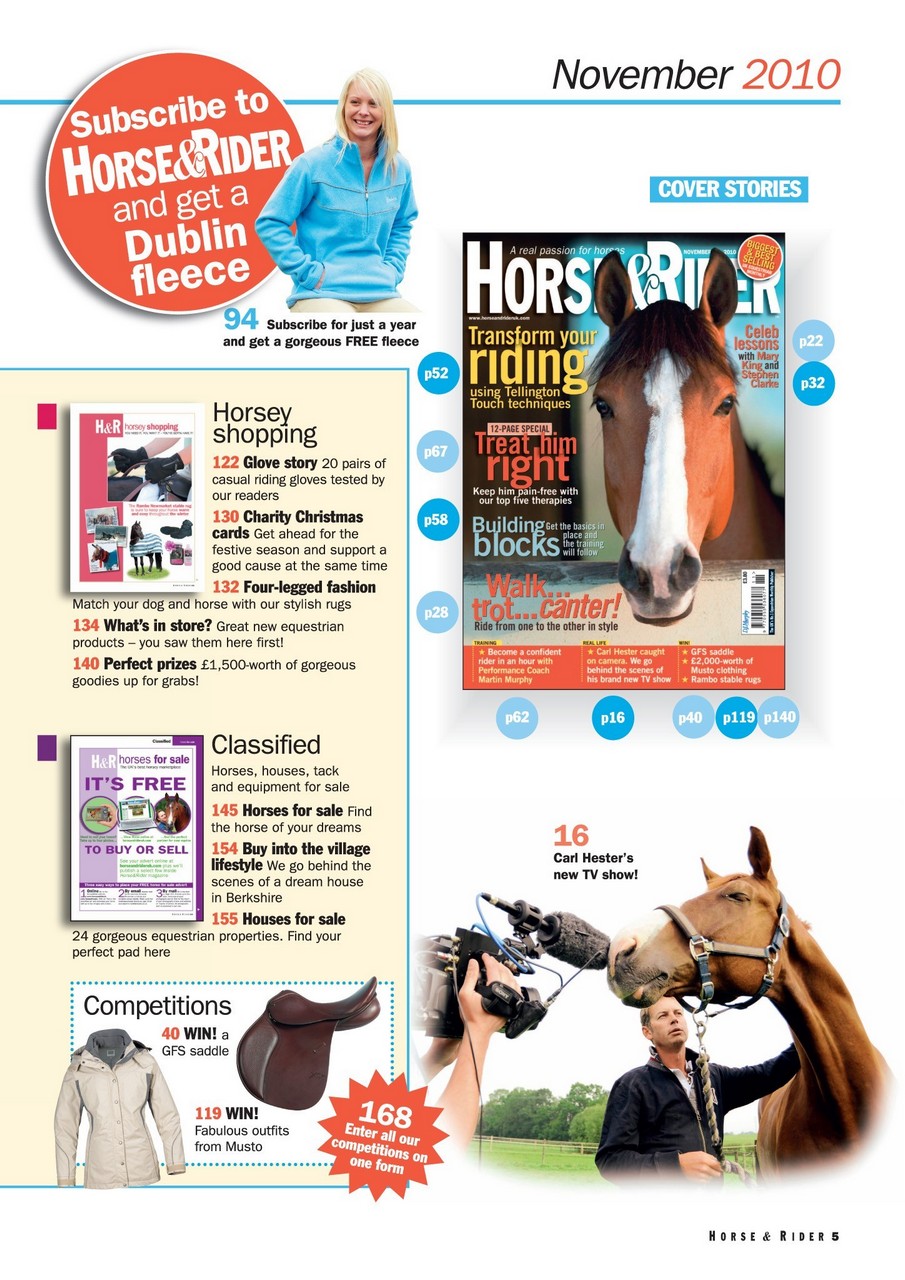 Horse&Rider Magazine - UK equestrian magazine for Horse and Rider Preview Pages