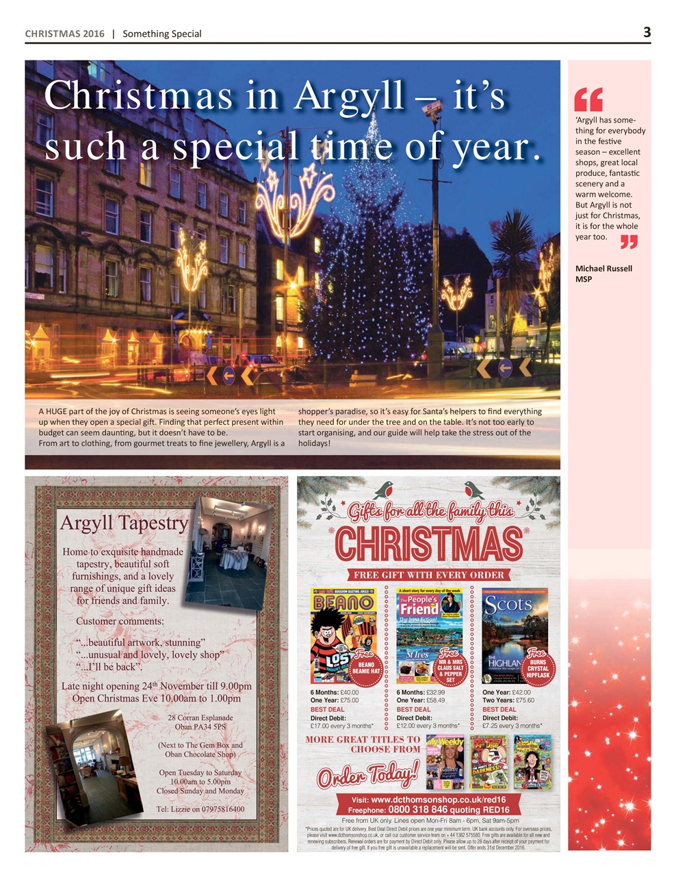 The Oban Times & Lochaber Times Preview Pages