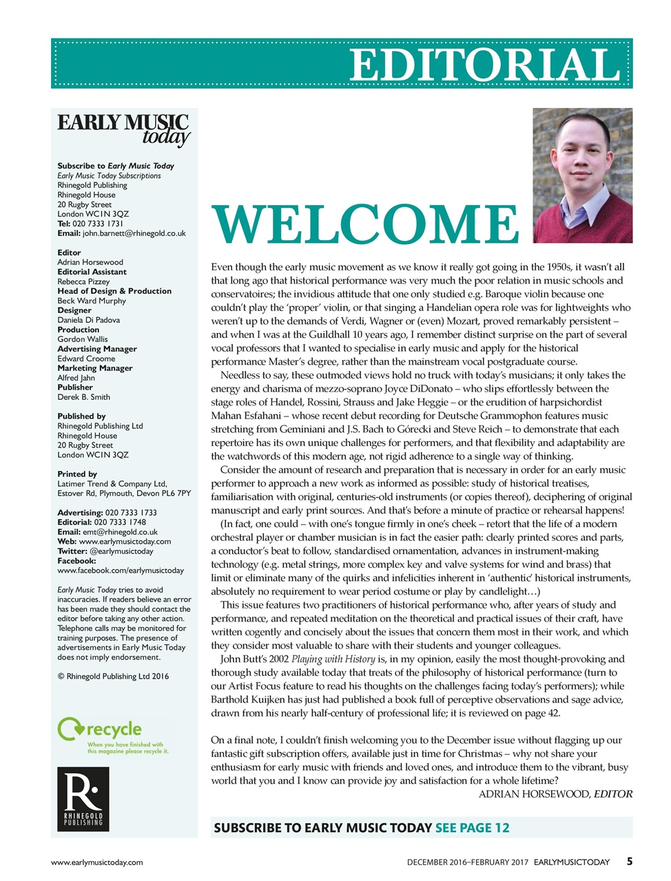 Early Music Today Preview Pages