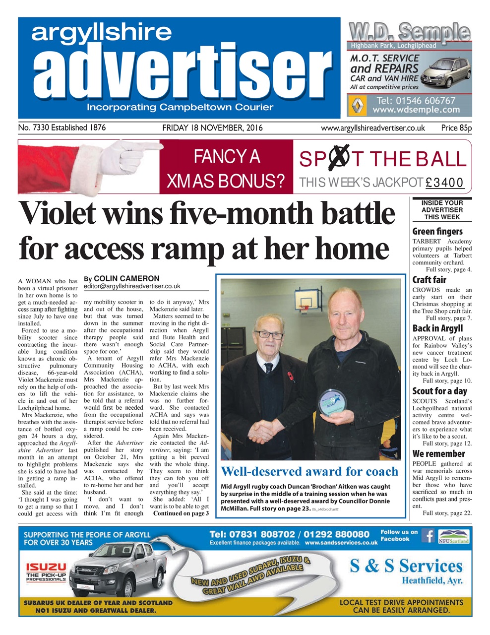 Argyllshire Advertiser Preview Pages