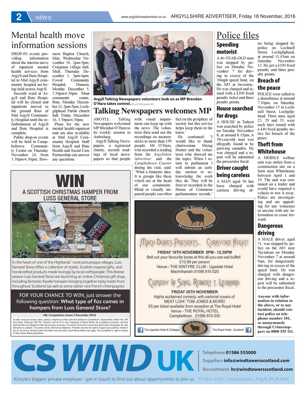 Argyllshire Advertiser Preview Pages