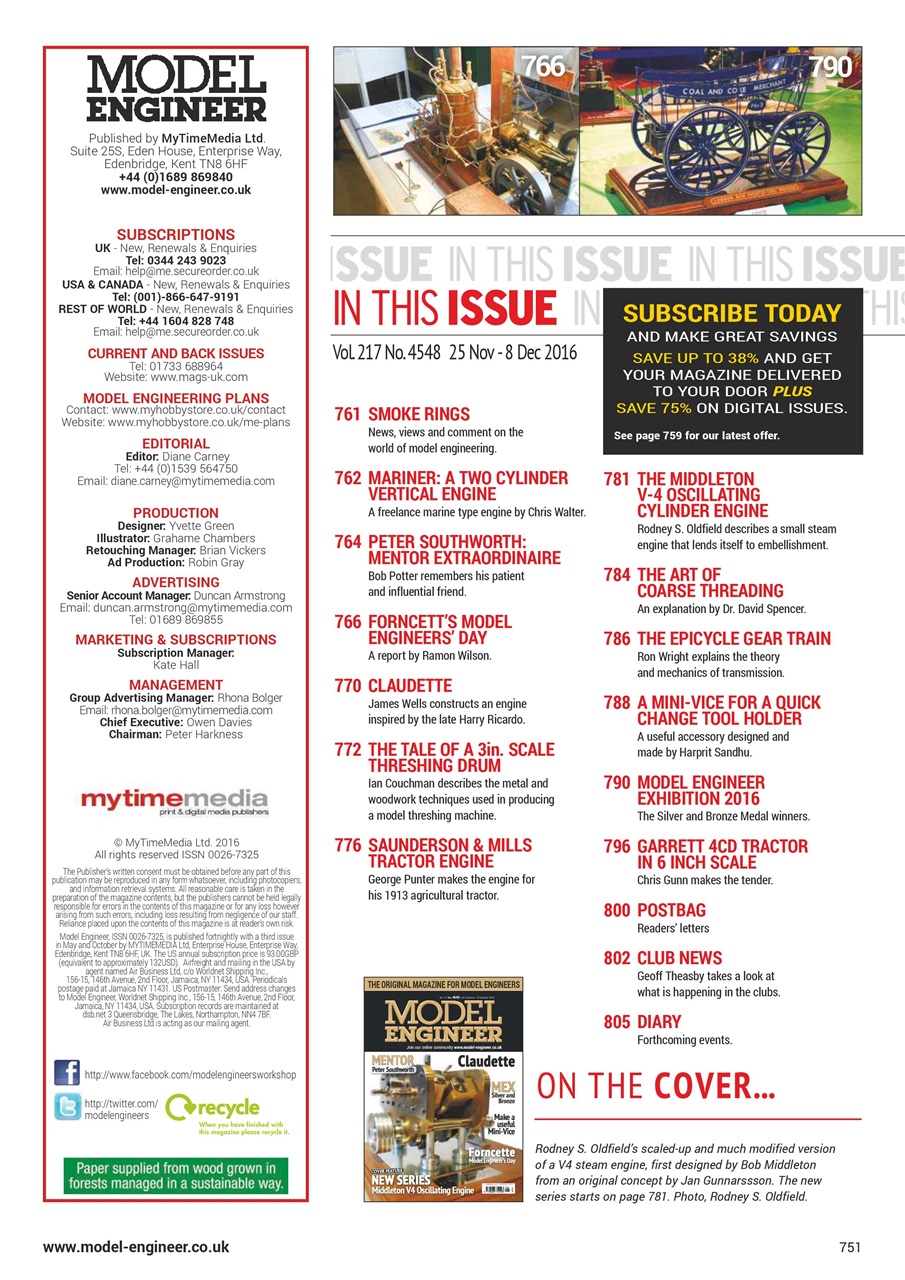 Model Engineer Preview Pages