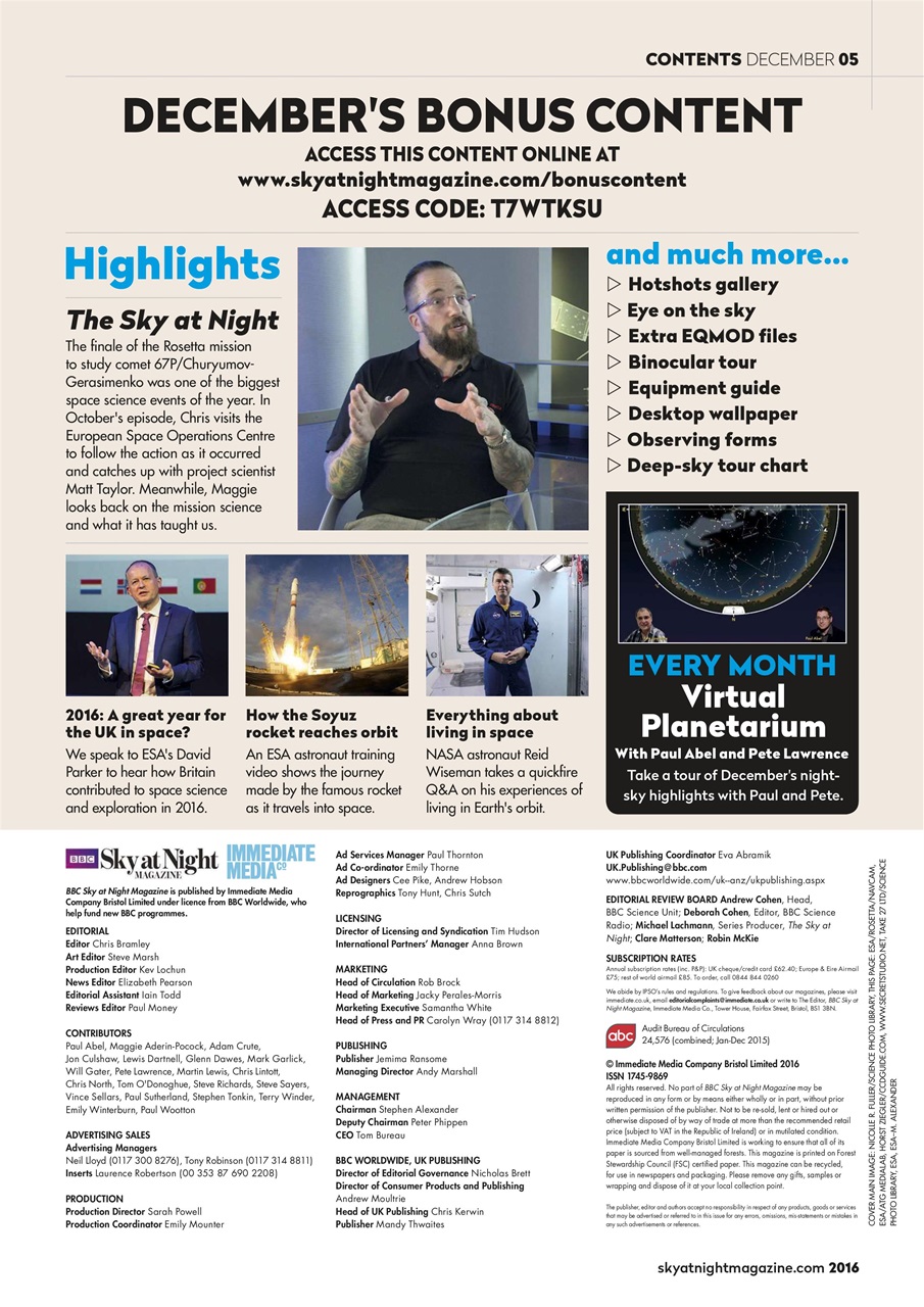BBC Sky at Night Magazine Preview Pages