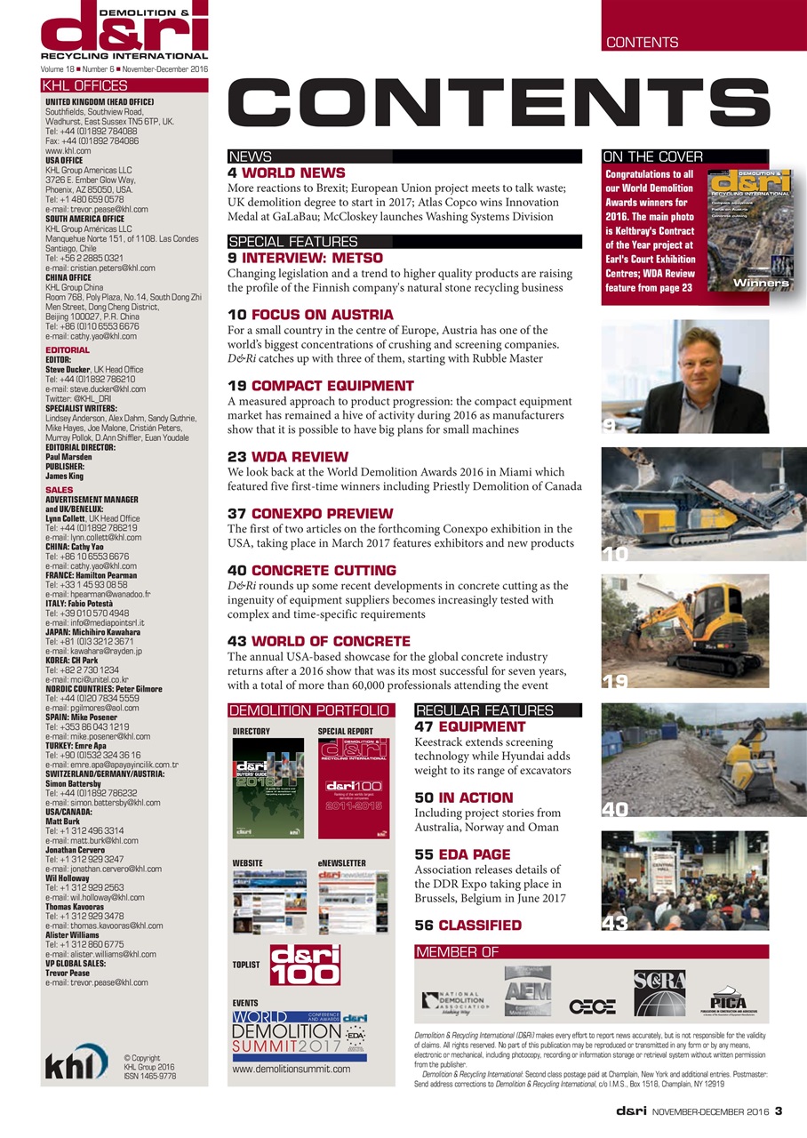 Demolition & Recycling International Preview Pages