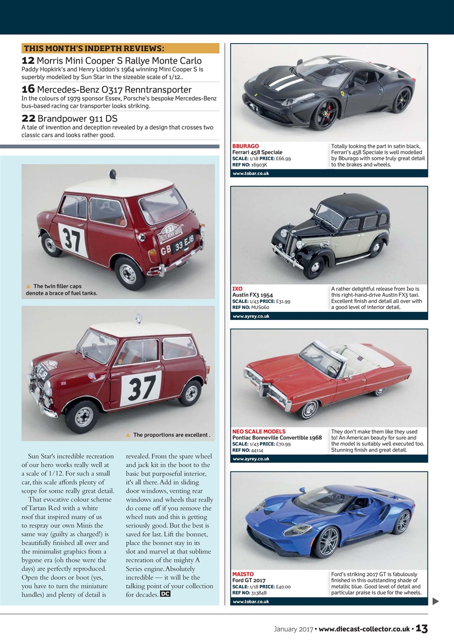 Diecast Collector Preview Pages