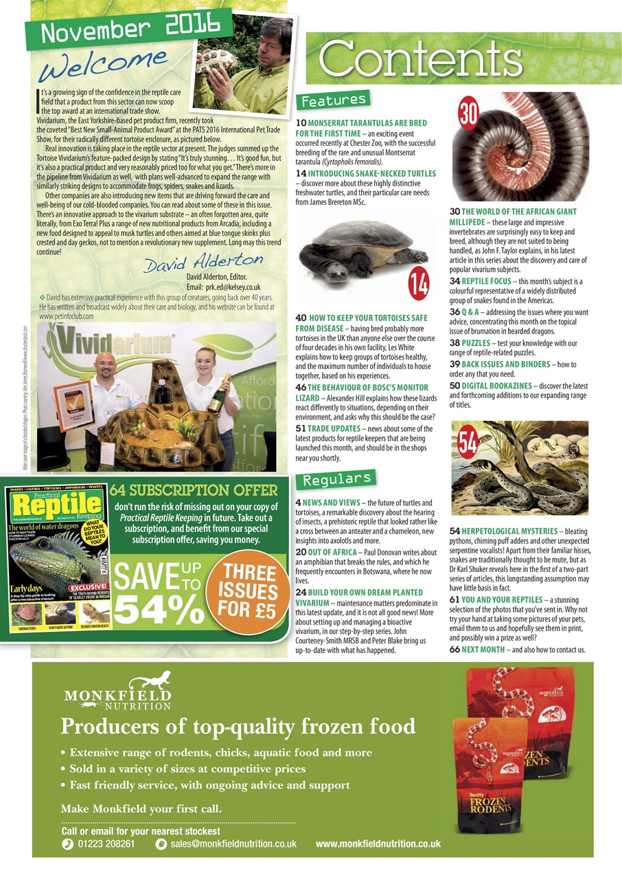 Practical Reptile Keeping Preview Pages