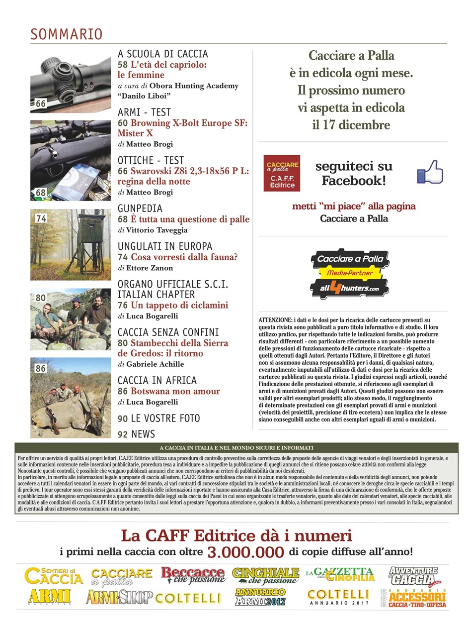 Caccia Magazine Preview Pages