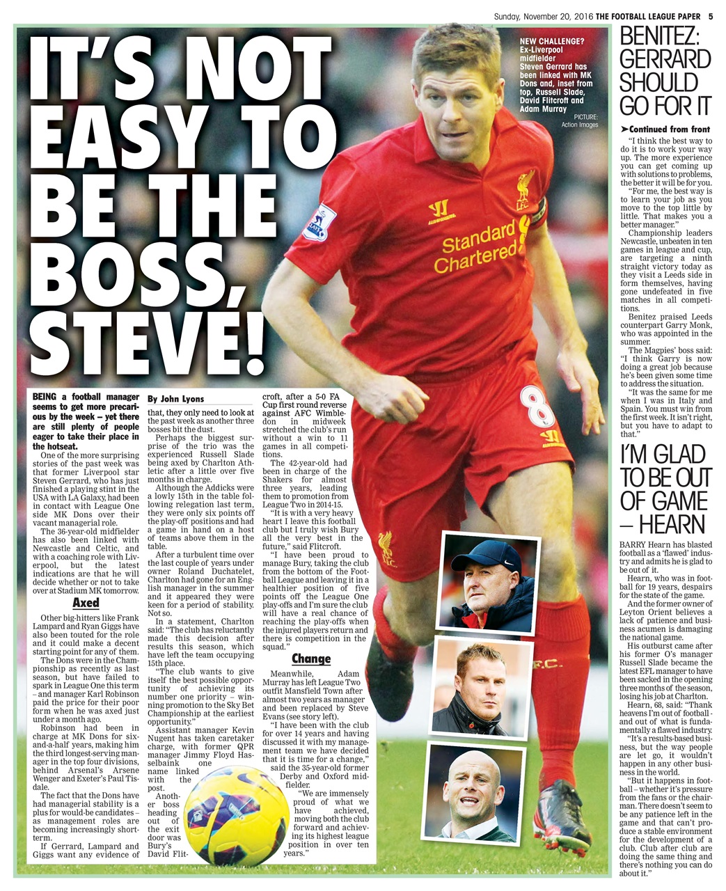 The Football League Paper Preview Pages