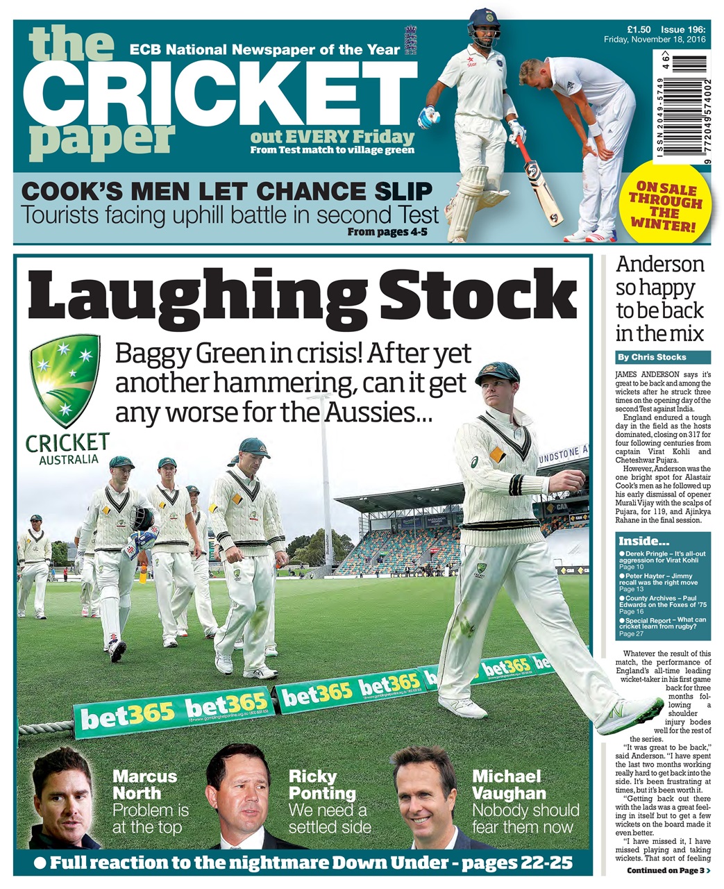 The Cricket Paper Preview Pages