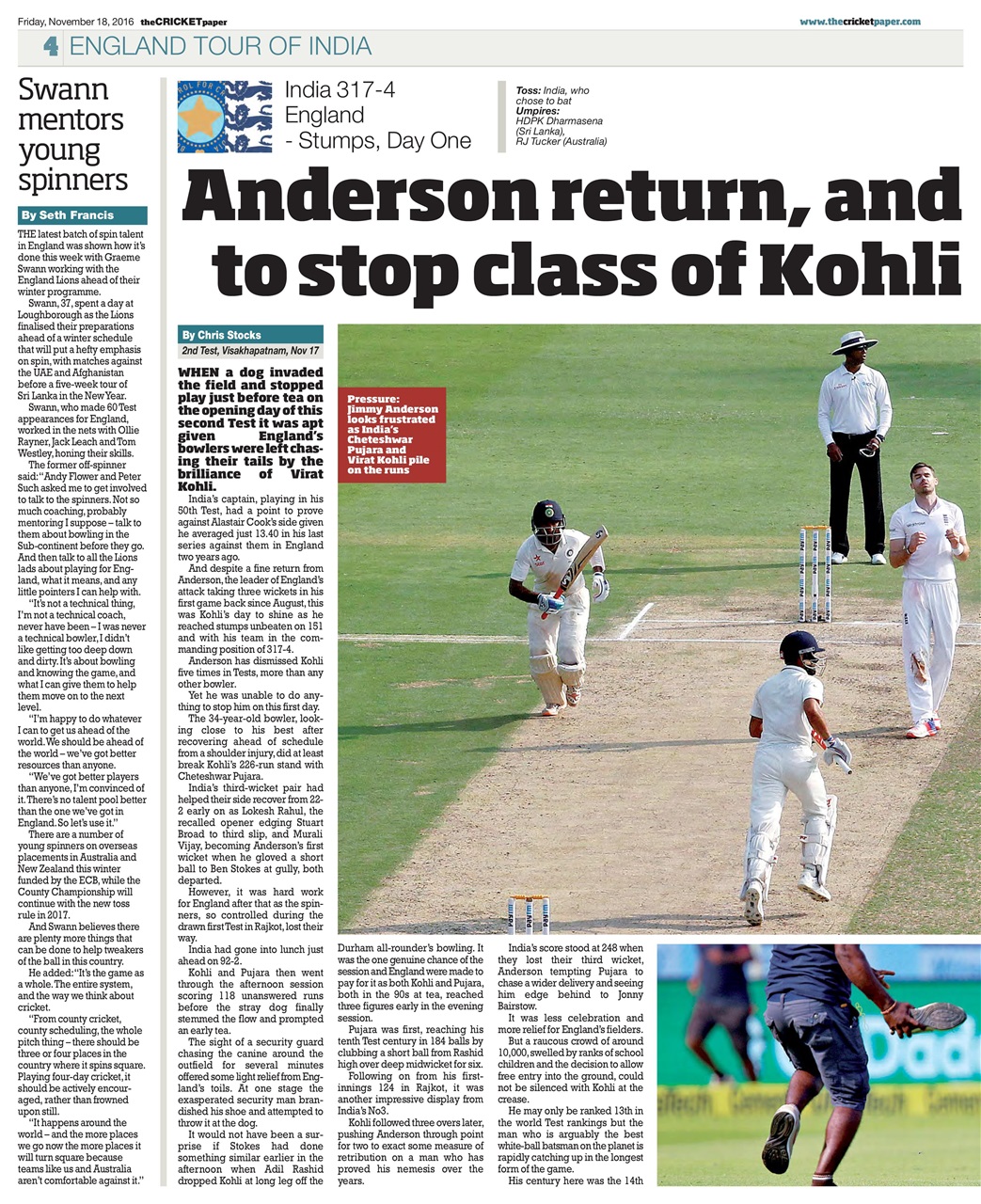 The Cricket Paper Preview Pages