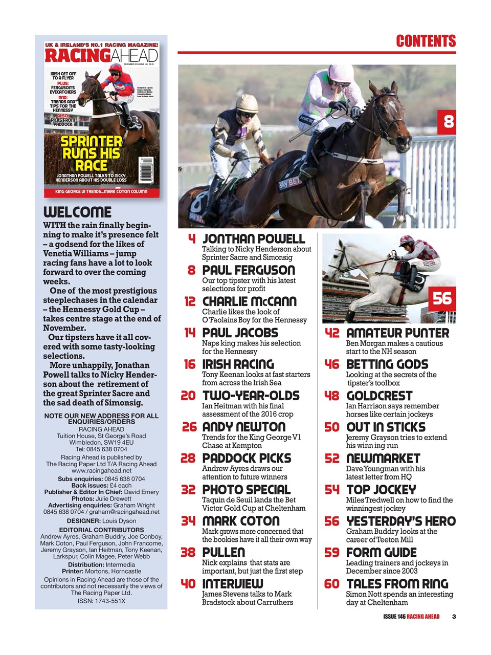 Racing Ahead Preview Pages