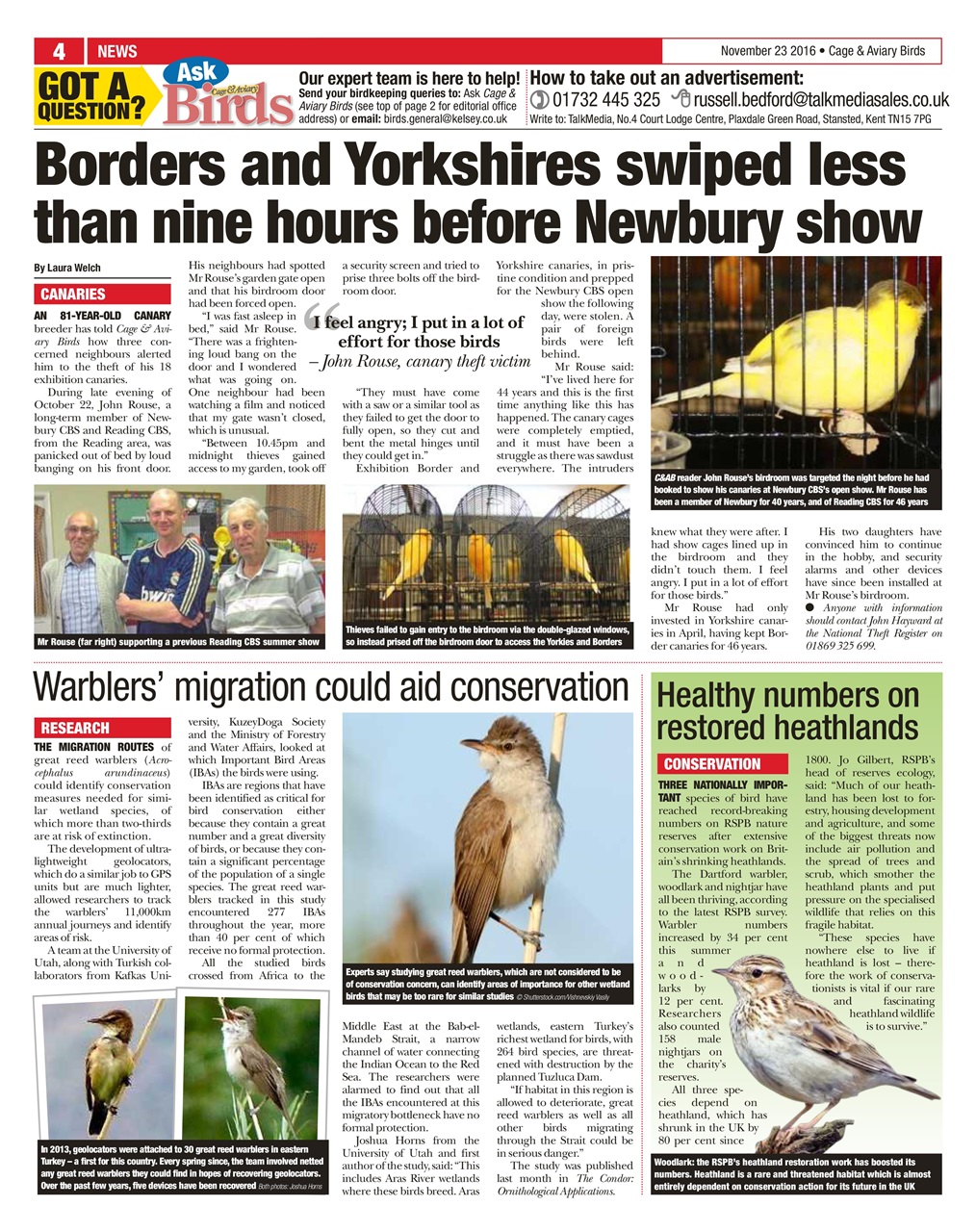 Cage & Aviary Birds Preview Pages