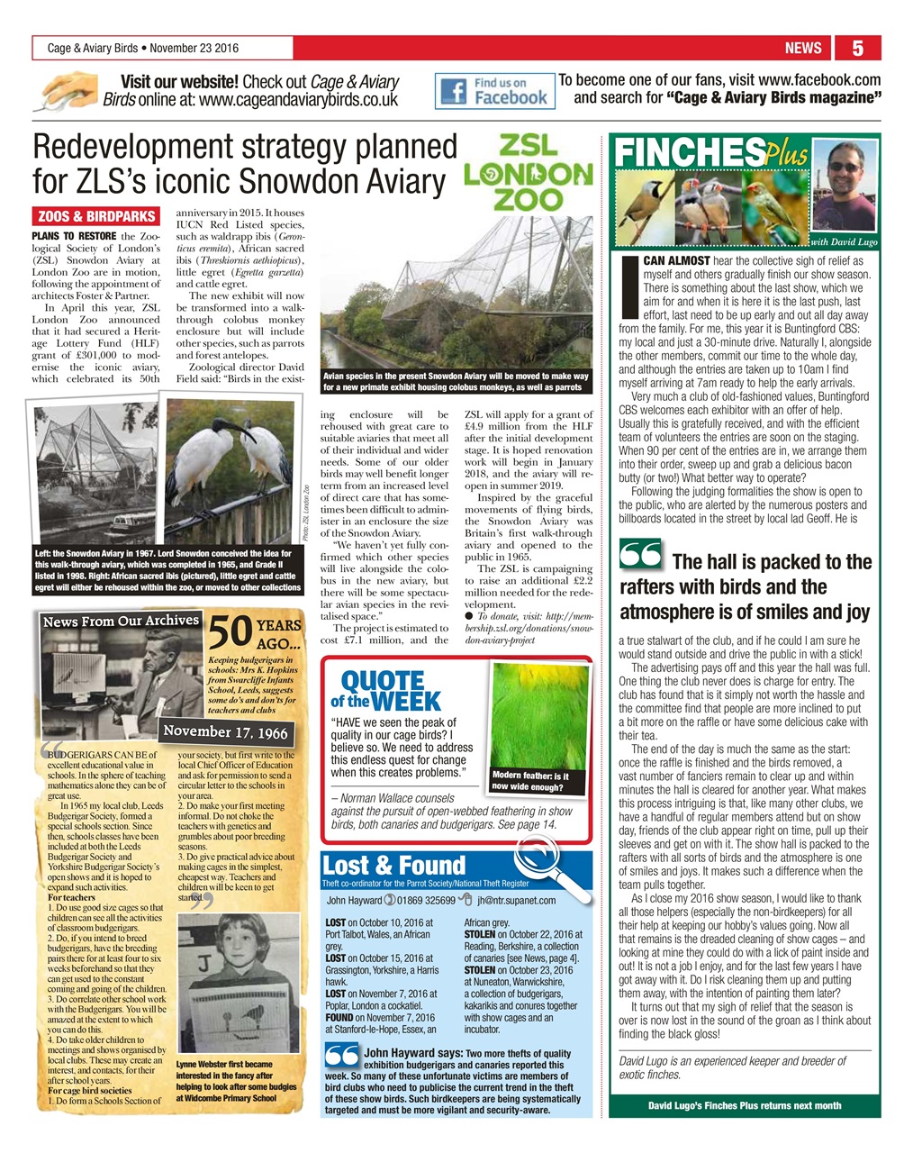 Cage & Aviary Birds Preview Pages