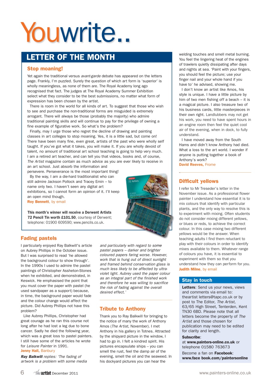 The Artist Preview Pages