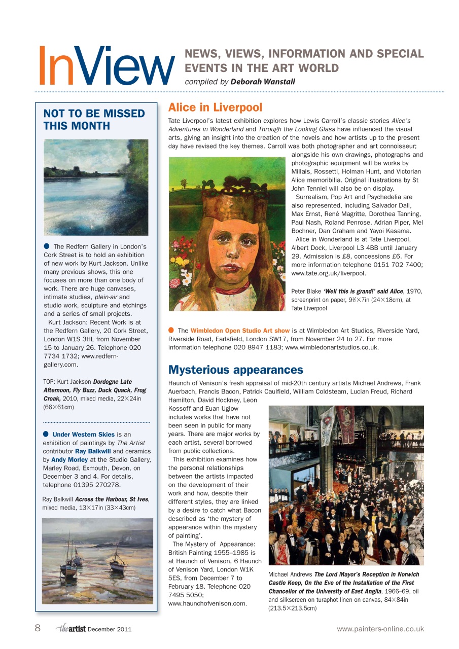 The Artist Preview Pages