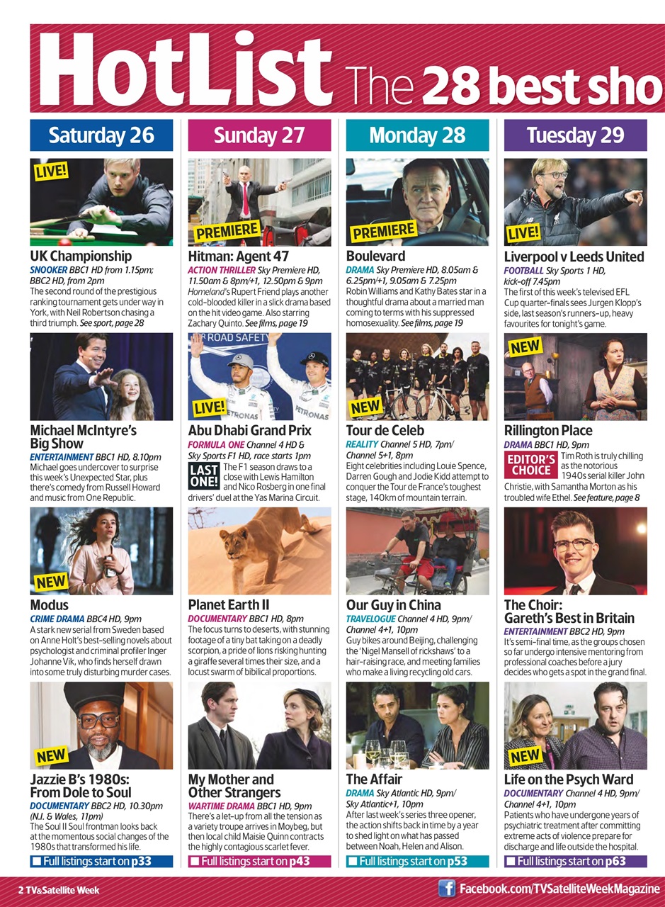 TV & Satellite Week Preview Pages