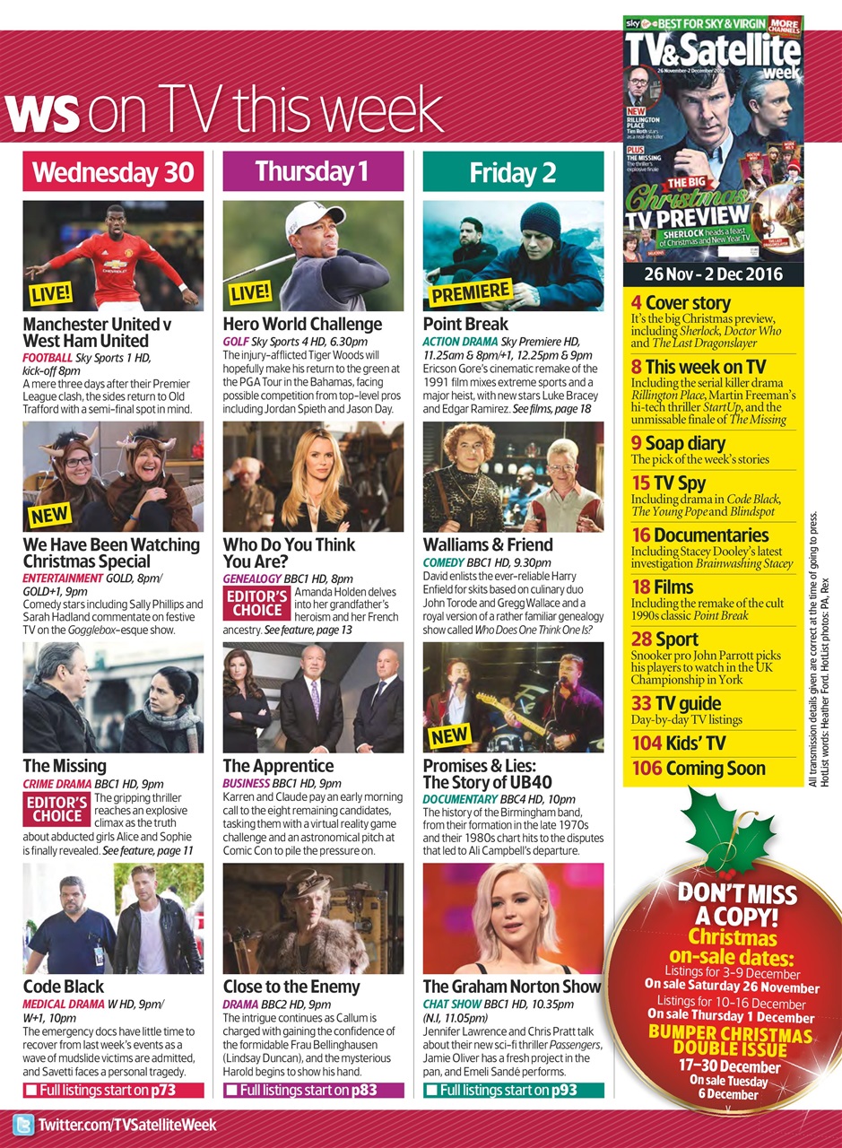 TV & Satellite Week Preview Pages