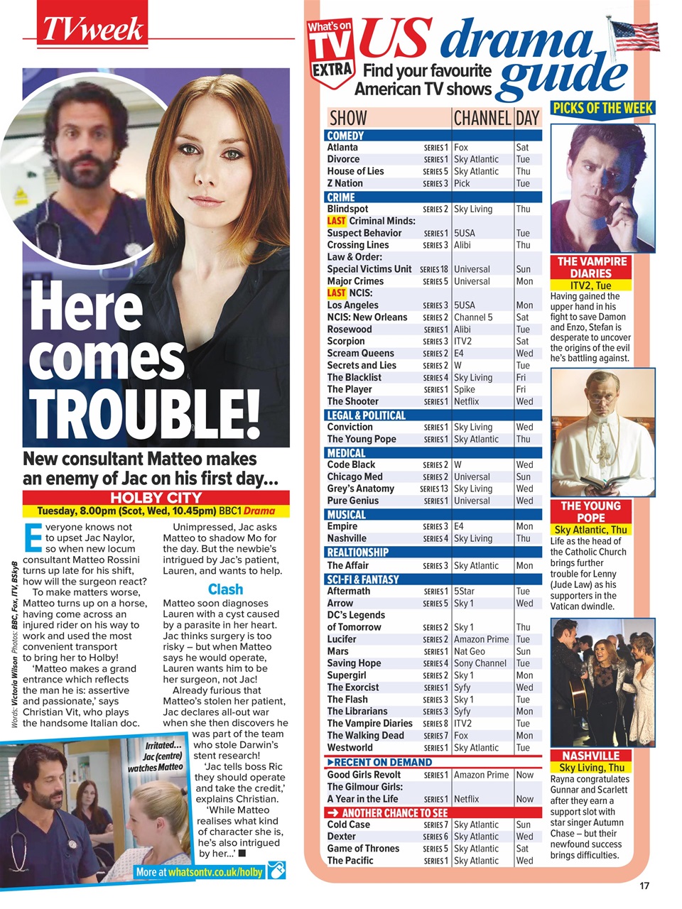 What's on TV Preview Pages