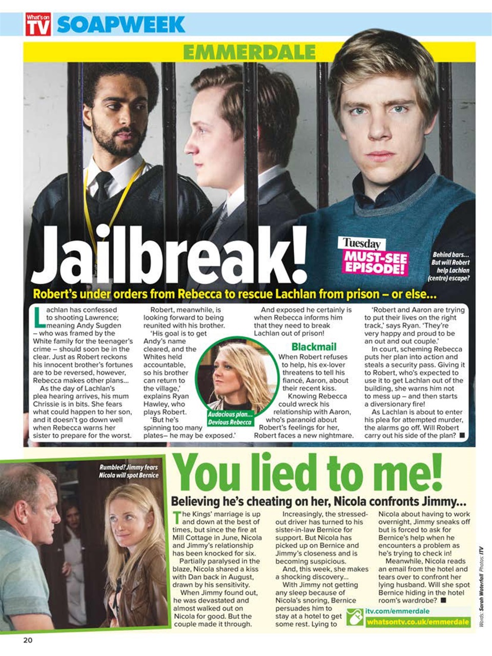 What's on TV Preview Pages