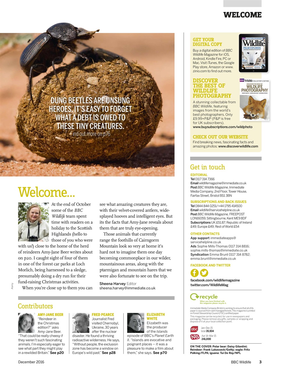BBC Wildlife Magazine Preview Pages