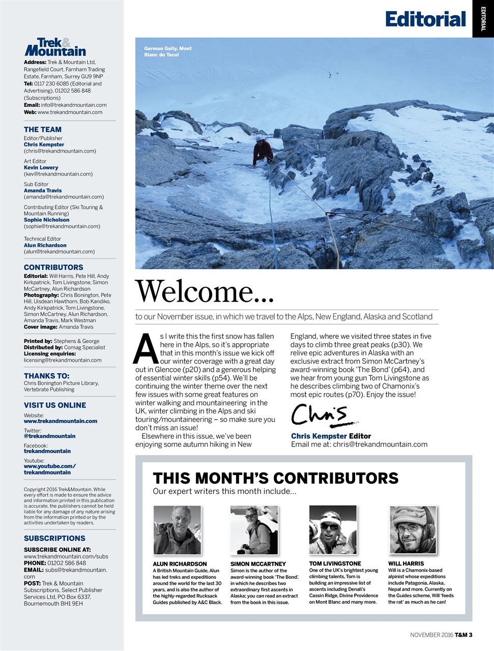 Trek & Mountain Magazine Preview Pages