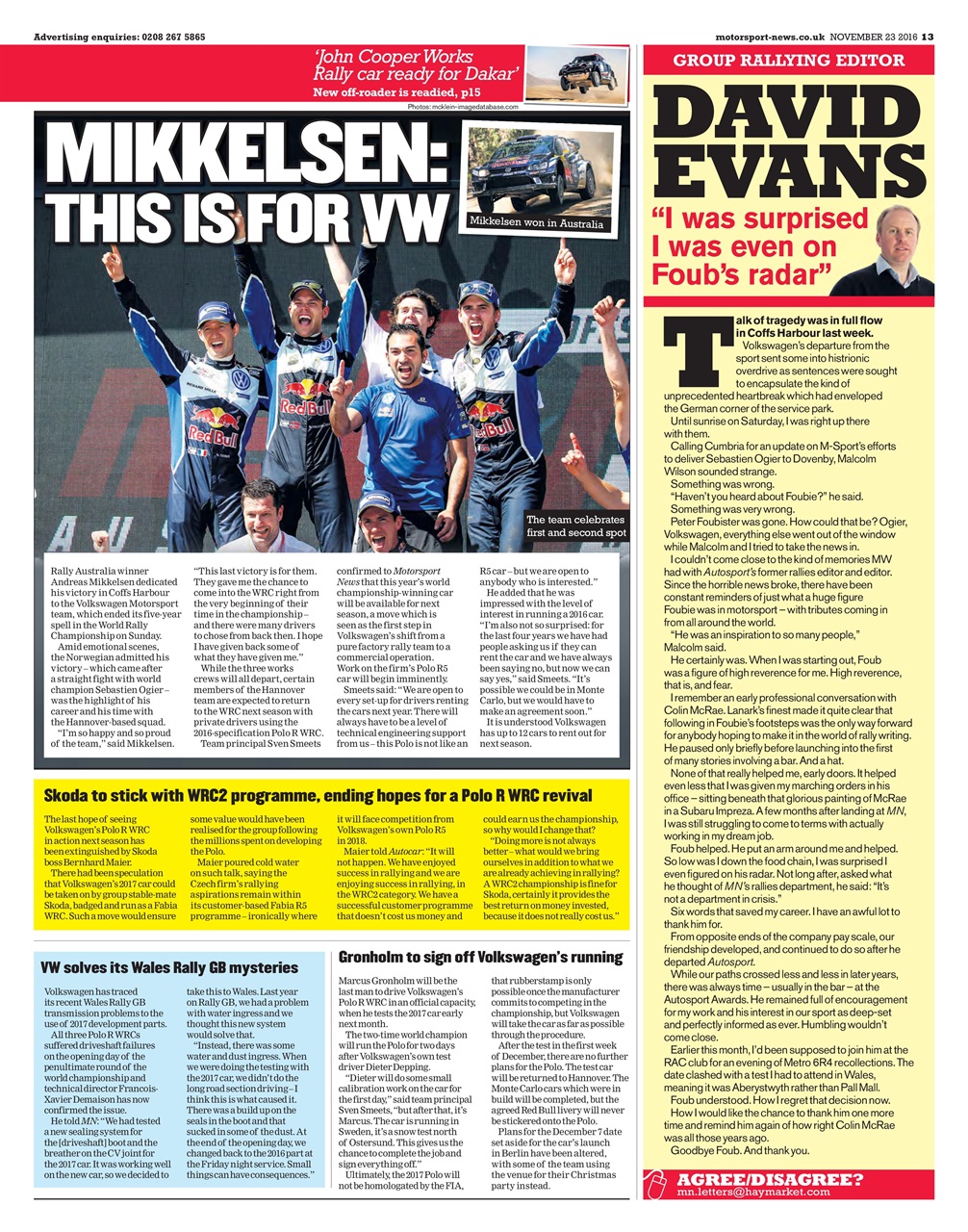 Motorsport News Preview Pages