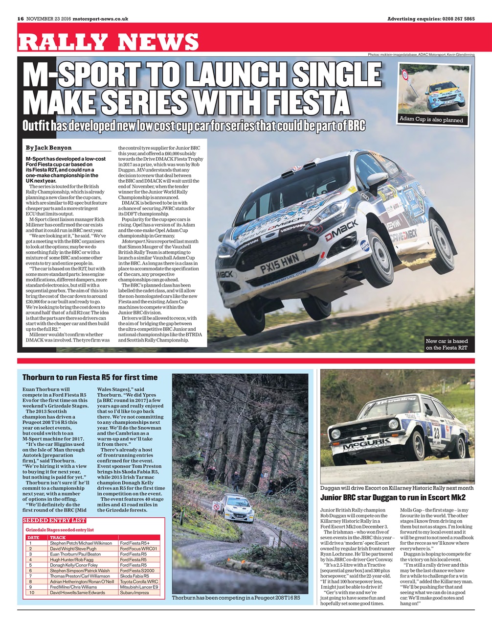 Motorsport News Preview Pages
