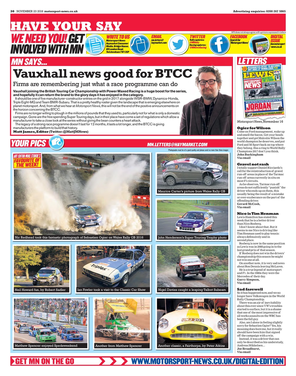 Motorsport News Preview Pages