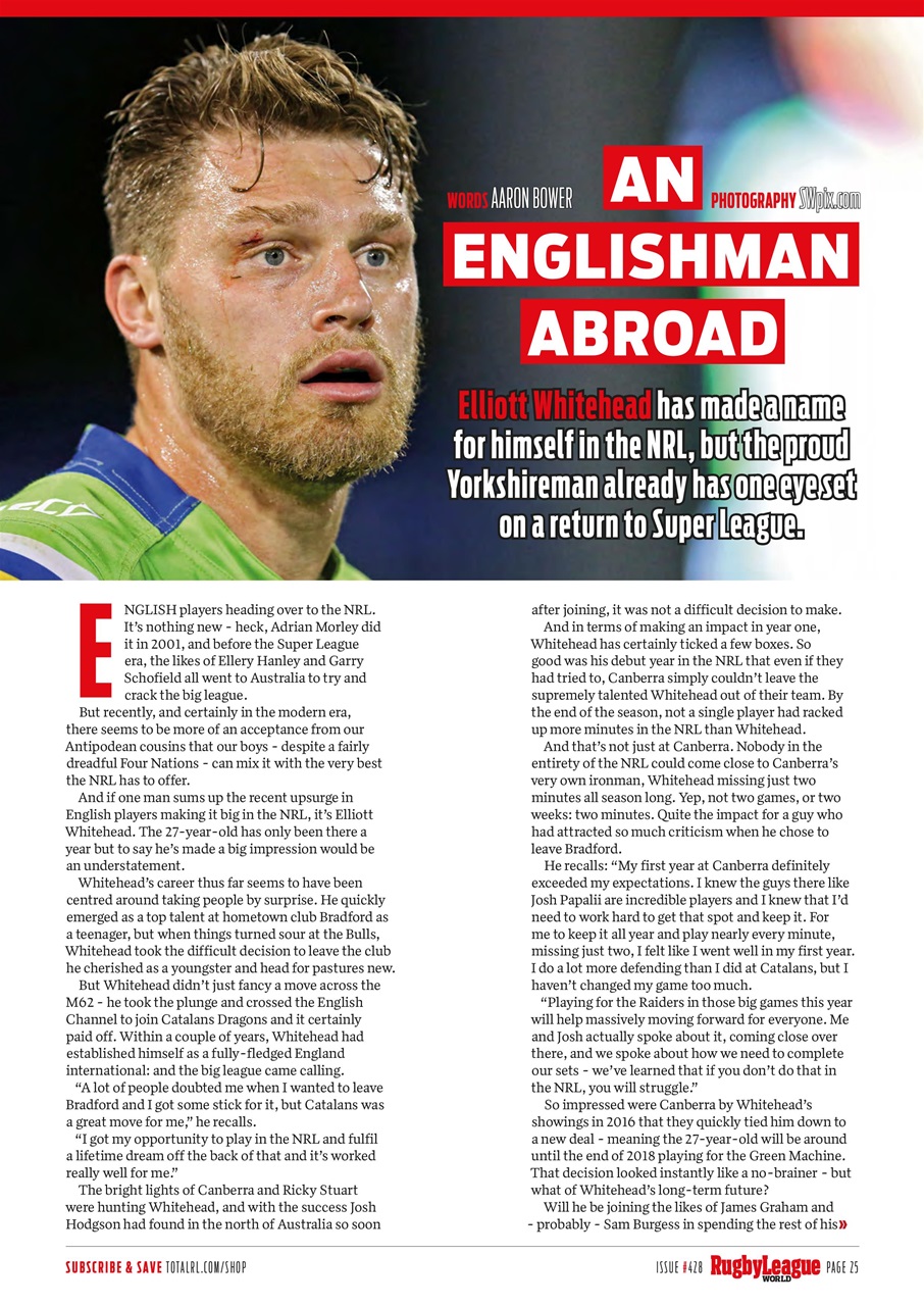 Rugby League World Preview Pages