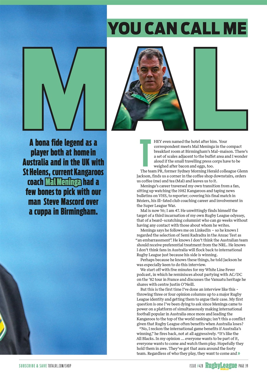 Rugby League World Preview Pages