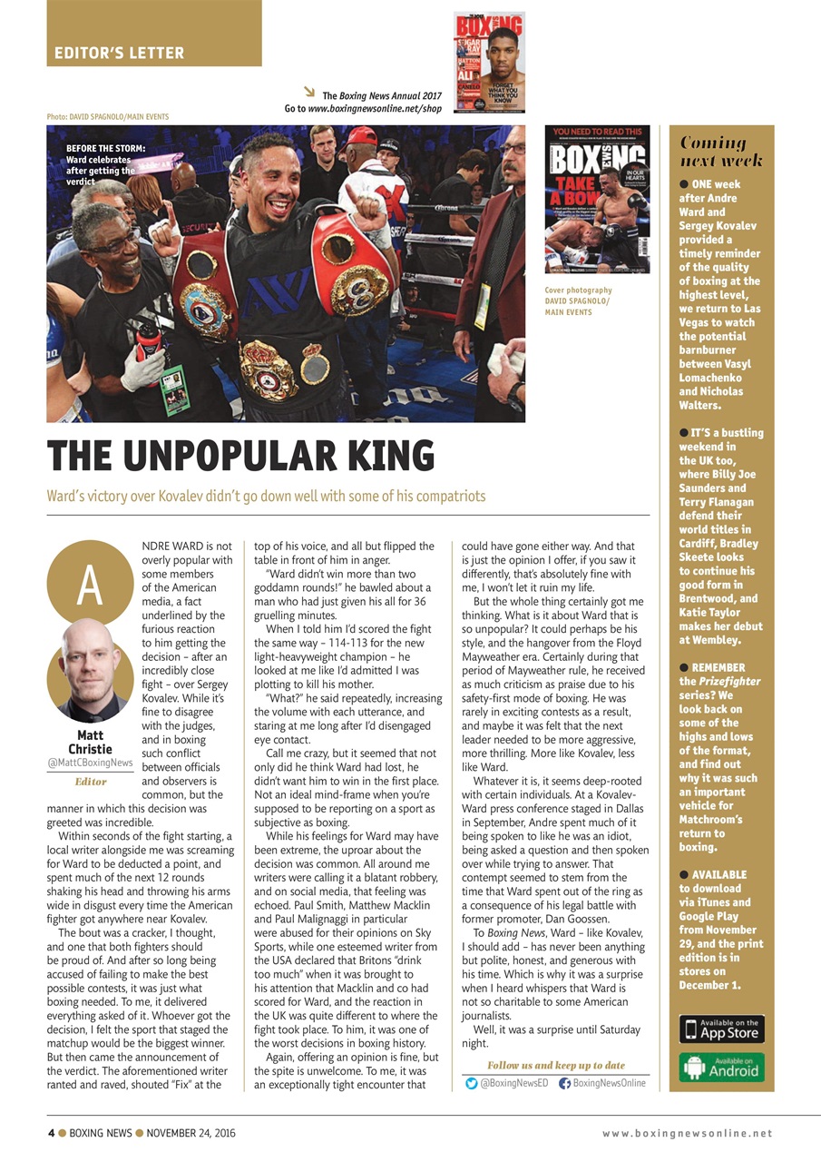 Boxing News Preview Pages